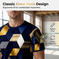 🎁2026 New Arrivals 50% OFF💥Men's 3D Geometric Print Crew Neck Shirt