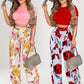 🎁2026 New Arrivals 50% OFF💥Women's Two-Piece Set – Fitted T-Shirt, Loose Pants, Casual 🌸