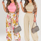 🎁2026 New Arrivals 50% OFF💥Women's Two-Piece Set – Fitted T-Shirt, Loose Pants, Casual 🌸