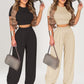 🎁2026 New Arrivals 50% OFF💥Women's Two-Piece Set – Fitted T-Shirt, Loose Pants, Casual 🌸