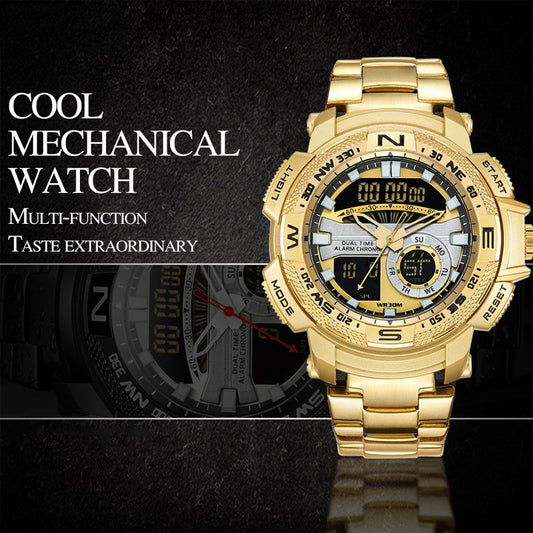 🎁2026 New Arrivals 50% OFF💥Men's Dual-Display Sports Watch – Analog-Digital, 3ATM Waterproof, Multi-Function ⏱️