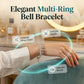 🎁2026 New Arrivals 50% OFF💥Adjustable Silver Bell Charm Bangle Bracelet