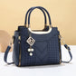 🎁2026 New Arrivals 50% OFF💥Women's V-Stitched Satchel – Gold Hardware, Multi-Compartment, Top-Handle 🌸