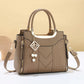 🎁2026 New Arrivals 50% OFF💥Women's V-Stitched Satchel – Gold Hardware, Multi-Compartment, Top-Handle 🌸