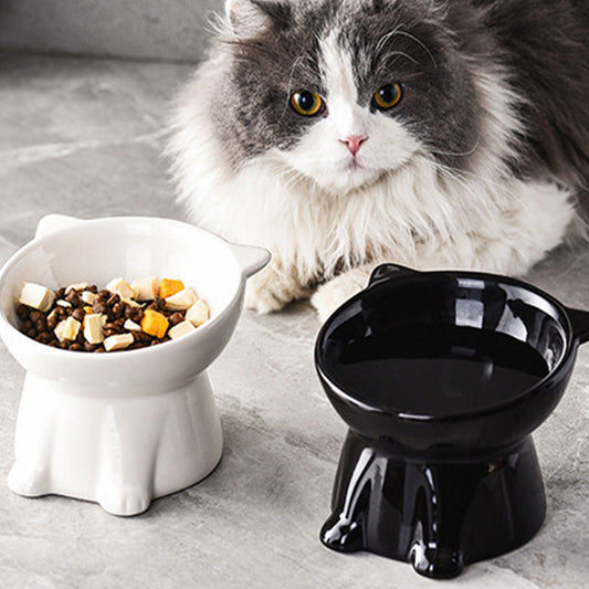 🎁2026 New Arrivals 50% OFF💥Cute Cat-Ear Design Raised Pet Bowl