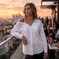 🎁2026 New Arrivals 50% OFF💥Women's Casual Off-Shoulder Button-Down Shirt