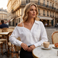 🎁2026 New Arrivals 50% OFF💥Women's Casual Off-Shoulder Button-Down Shirt