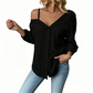 🎁2026 New Arrivals 50% OFF💥Women's Casual Off-Shoulder Button-Down Shirt