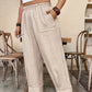 🎁2026 New Arrivals 50% OFF💥Women’s Cuffed Ankle Pants – Relaxed Fit, Elastic Waist, Solid Colors 🍂