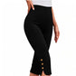 🎁2026 New Arrivals 50% OFF💥Tummy Control Stretch Capris – High-Waist, 4-Way Stretch, Elegant Details 🌼