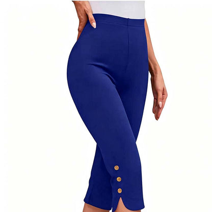 🎁2026 New Arrivals 50% OFF💥Tummy Control Stretch Capris – High-Waist, 4-Way Stretch, Elegant Details 🌼
