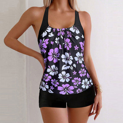 👙 LIMITED-TIME 50% OFF! ✨ Printed Two-Piece Swimsuit – Tummy Control, 4-Way Stretch, Sun Protection 🌊