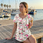 🎁2026 New Arrivals 50% OFF💥Women’s Flowy Floral Button-Up Tee – Casual, Breezy, Versatile 🌸