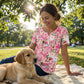 🎁2026 New Arrivals 50% OFF💥Women’s Flowy Floral Button-Up Tee – Casual, Breezy, Versatile 🌸