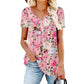 🎁2026 New Arrivals 50% OFF💥Women’s Flowy Floral Button-Up Tee – Casual, Breezy, Versatile 🌸