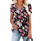 🎁2026 New Arrivals 50% OFF💥Women’s Flowy Floral Button-Up Tee – Casual, Breezy, Versatile 🌸