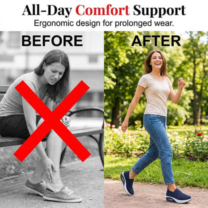 🎁2026 New Arrivals 50% OFF💥Air Cushion Slip-On Walking Shoes – Breathable, Shock-Absorbing, All-Day Comfort 🌿