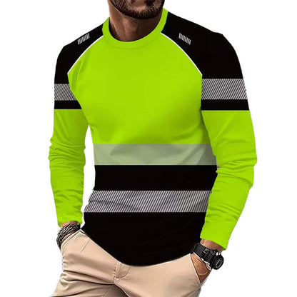 🎁2026 New Arrivals 50% OFF💥Men's Printed Round-neck Long-sleeve Shirt