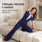 🎁2026 New Arrivals 50% OFF💥 Women's Shirt & Pants 2-Piece Set – Classic V-Neck, High-Waisted Flared Pants & Ultra-Soft Blend – Work to Weekend ☀️