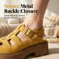🎁2026 New Arrivals 50% OFF💥Platform Chunky Sandals – 5cm height boost, anti‑slip lug sole, breathable caged upper. Walk tall & comfy! 🌸💪