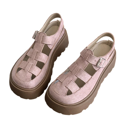 🎁2026 New Arrivals 50% OFF💥Platform Chunky Sandals – 5cm height boost, anti‑slip lug sole, breathable caged upper. Walk tall & comfy! 🌸💪