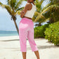 🎁2026 New Arrivals 50% OFF💥Gingham Capri Pants – Drawstring Comfort & Breathable Cotton-Linen