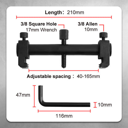 🎁2026 New Arrivals 50% OFF💥Crankshaft Pulley Removal Tool – 40-165mm Range, Three-Jaw Grip & Steel Bead Protection 🔩