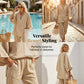 🎁2026 New Arrivals 50% OFF💥Women's Summer Slouchy Loose Fit Pants Set with Batwing Sleeves