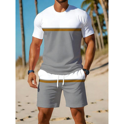 🎁2026 New Arrivals 50% OFF💥Men's Summer Color-Block Sportswear Set