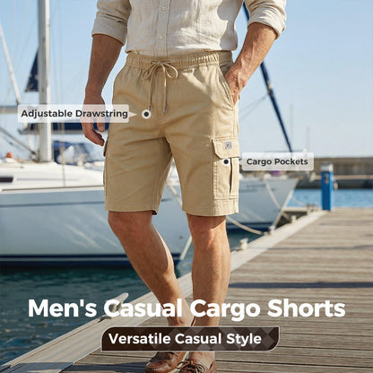 🎁2026 New Arrivals 50% OFF💥Men's Casual Cargo Shorts with Drawstring Waist