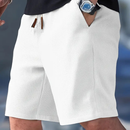 🎁2026 New Arrivals 50% OFF💥Men's Waffle Knit Shorts – Breathable, Drawstring, Casual Comfort 🧇