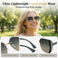 🎁2026 New Arrivals 50% OFF💥Rimless Oversized Square Sunglasses – Gradient Lens, Glitter Details, UV Protection ✨