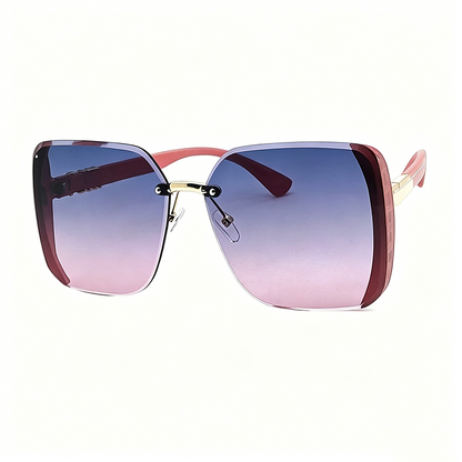 🎁2026 New Arrivals 50% OFF💥Rimless Oversized Square Sunglasses – Gradient Lens, Glitter Details, UV Protection ✨