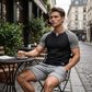🎁2026 New Arrivals 50% OFF💥Men's V-Notch Raglan Sleeve Athletic T-Shirt