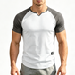🎁2026 New Arrivals 50% OFF💥Men's V-Notch Raglan Sleeve Athletic T-Shirt
