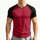 🎁2026 New Arrivals 50% OFF💥Men's V-Notch Raglan Sleeve Athletic T-Shirt