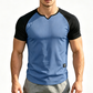 🎁2026 New Arrivals 50% OFF💥Men's V-Notch Raglan Sleeve Athletic T-Shirt
