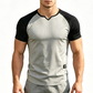 🎁2026 New Arrivals 50% OFF💥Men's V-Notch Raglan Sleeve Athletic T-Shirt