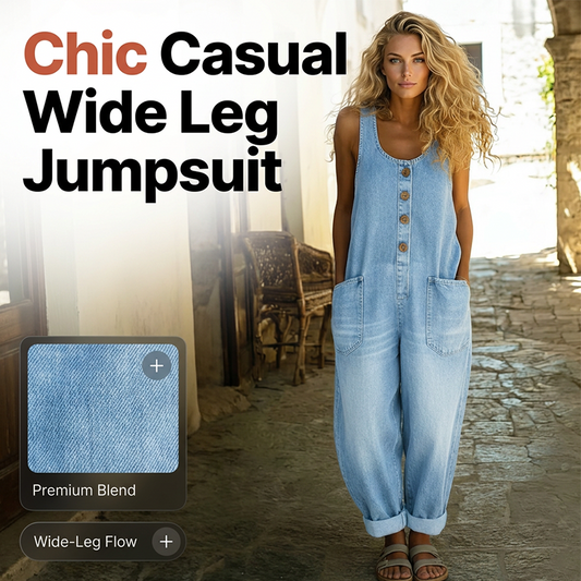 🎁2026 New Arrivals 50% OFF💥Women's Sleeveless Wide Leg Jumpsuit– Relaxed Style, All-Day Comfort✨