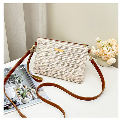 🎁2026 New Arrivals 50% OFF💥Women's Woven Straw Shoulder Clutch Bag – Lightweight, Versatile, Metallic Accents ✨