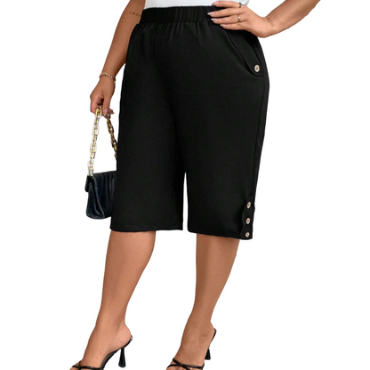 🎁2026 New Arrivals 50% OFF💥Women's Casual Comfortable Elastic Waist Capri Pants