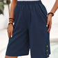 🎁2026 New Arrivals 50% OFF💥Women's Casual Comfortable Elastic Waist Capri Pants