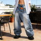 🎁2026 New Arrivals 50% OFF💥Women's Asymmetrical Waist Wide-Leg Denim Jeans