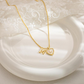 🎁2026 New Arrivals 50% OFF💥Heart Shaped Letters Micro Pave Chain Necklace