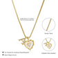 🎁2026 New Arrivals 50% OFF💥Heart Shaped Letters Micro Pave Chain Necklace