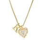 🎁2026 New Arrivals 50% OFF💥Heart Shaped Letters Micro Pave Chain Necklace