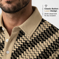 🎁2026 New Arrivals 50% OFF💥Men's Geometric Print Collared Shirts – Muscle Fit, Breathable, Fade Resistant ✨