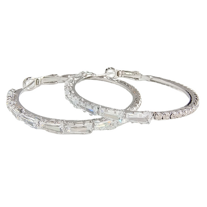 🎁2026 New Arrivals 50% OFF💥Women's Sparkling Cubic Zirconia Hoop Earrings