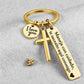 🎁2026 New Arrivals 50% OFF💥Stainless Steel Cross Keychain – ‘Drive Safe’ Blessing❤️🙏