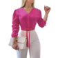 🎁2026 New Arrivals 50% OFF💥Women's Elegant V-Neck Tie-Waist Top – Adjustable Fit & Premium Soft Fabric – Versatile Chic 👠